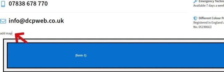 Add map place holder text