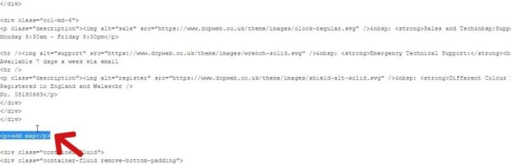 Place holder text source code