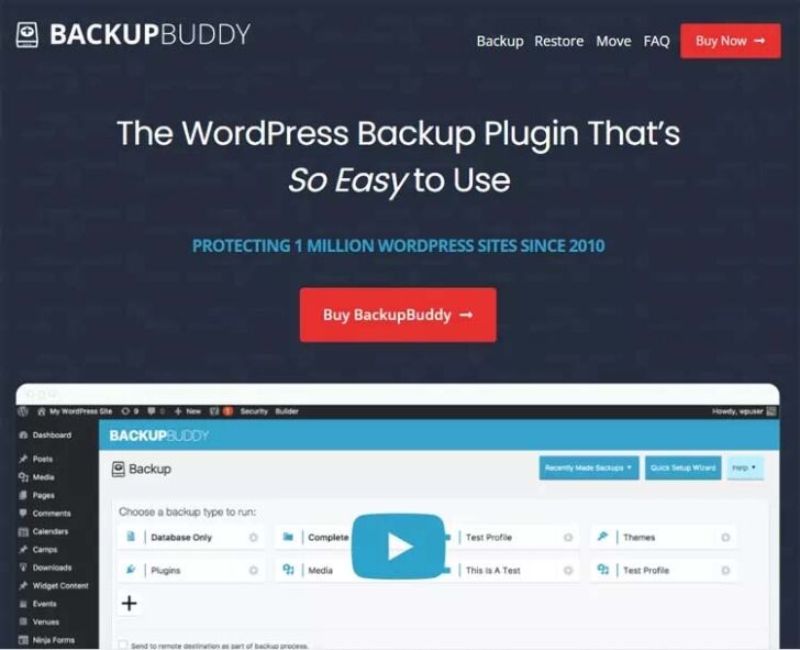 Backup Buddy Backup Plugin
