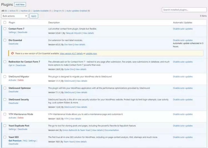 Update WordPress Plugins