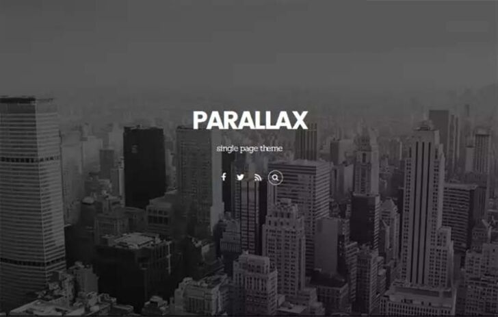 Parallax WordPress Theme