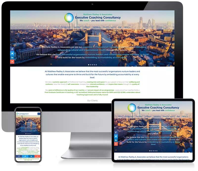 Matthew Radley & Associates - Custom CMS Web Design