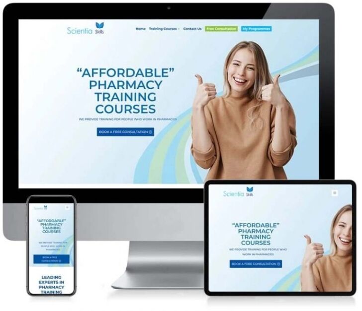Scientia Skills - Custom CMS Web Design