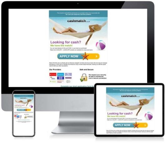 Cash Match - Custom Email Creative Design