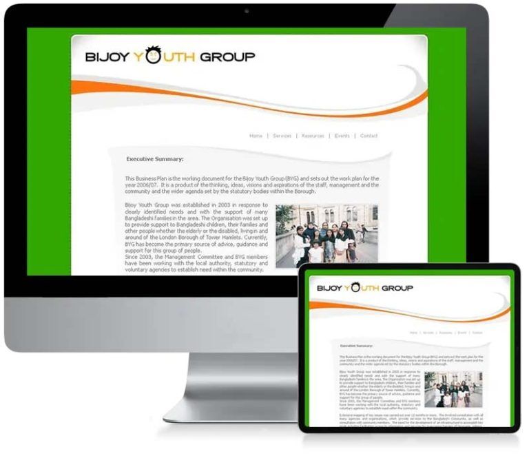 Bi Joy Youth Group - Custom CMS Web Design
