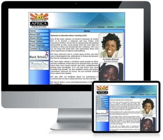 Educating Africa Teaching - Custom CMS Web Design