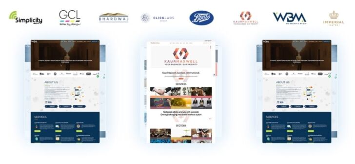 Example website design projects