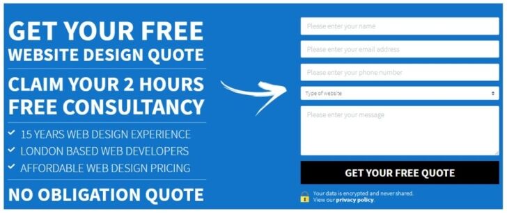 Website form processing