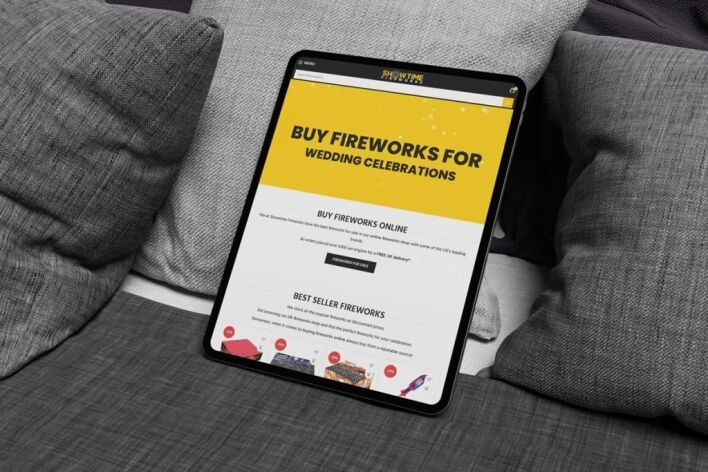 Showtime Fireworks UK - WooCommerce Shop Website Design