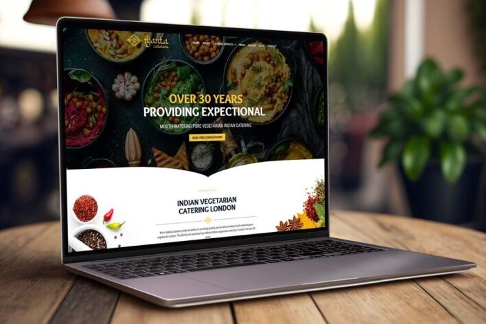 Ajanta - Caterers Website Design
