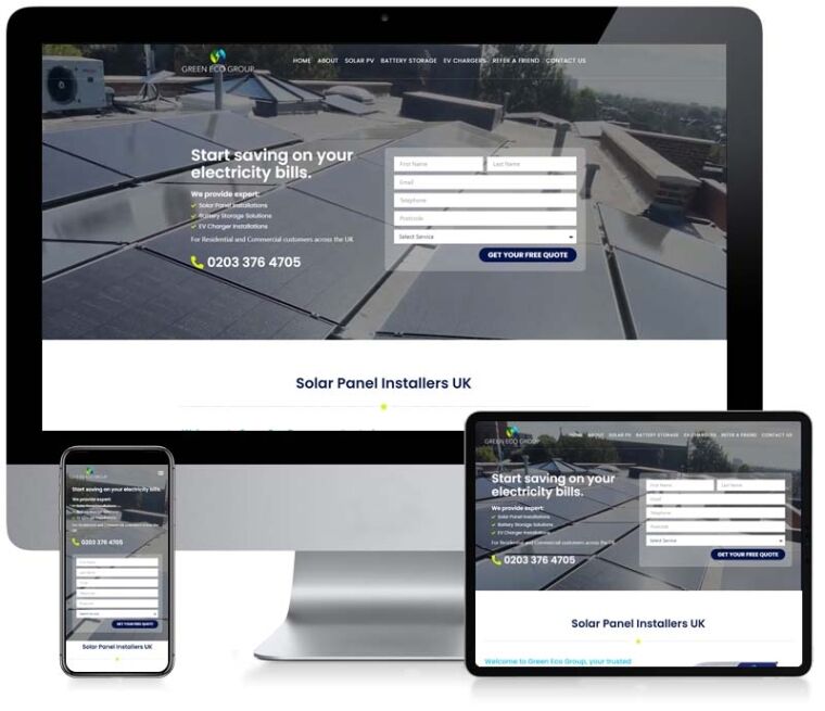 Green Eco Group - Custom WordPress Web Design