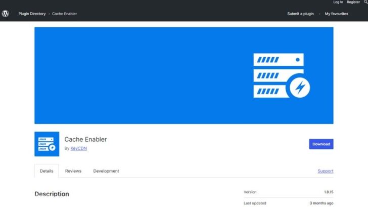 Cache Enabler Caching Plugin