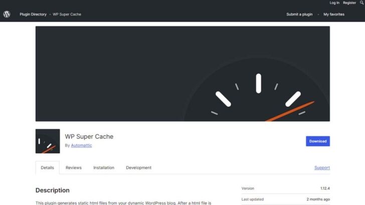 WP-Super Cache Caching Plugin