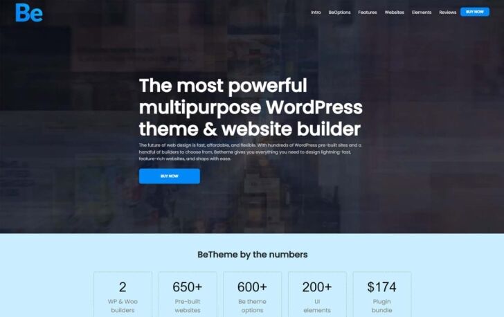 BeTheme – Versatile with BeBuilder Integration