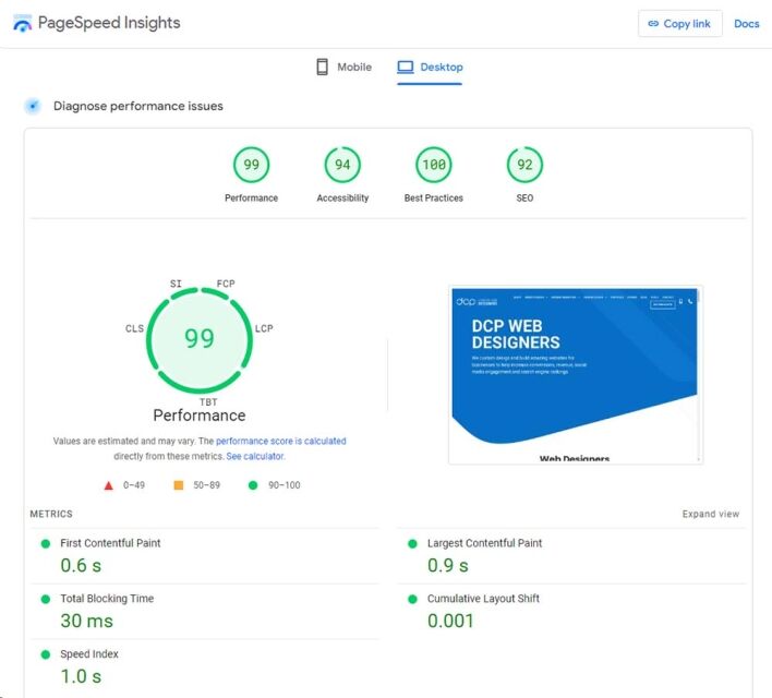 Google Page Speed Insights