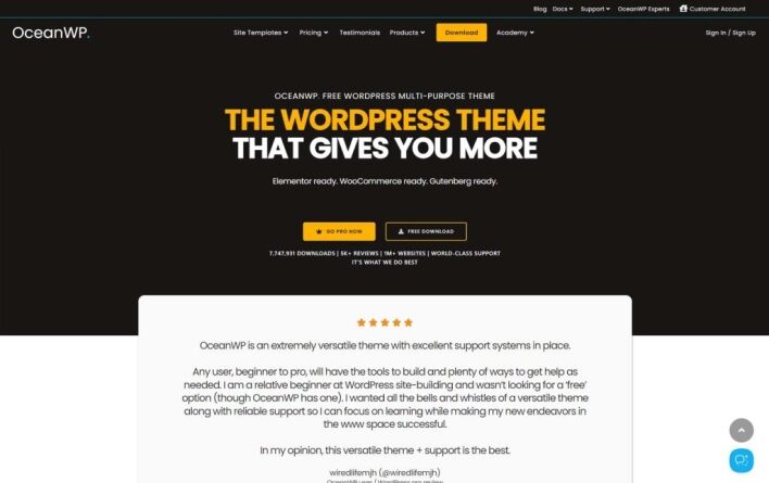OceanWP - A Multipurpose Theme for Every Need