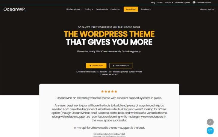 OceanWP - A Multipurpose Theme for Every Need
