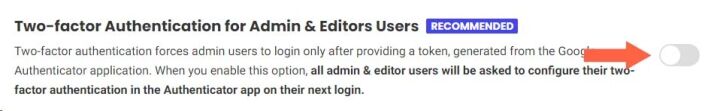 SiteGround Security Optimizer Plugin 2FA
