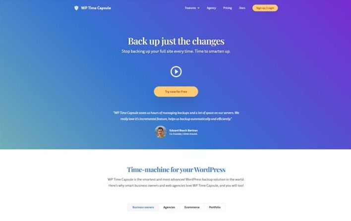WP Time Capsule - Incremental Backup Specialist