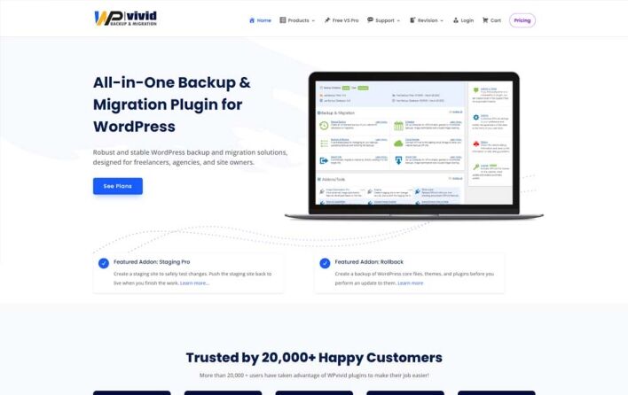 WPvivid - For Effortless Migration and Backup