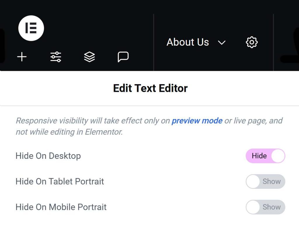 Set Up Conditional Visibility​