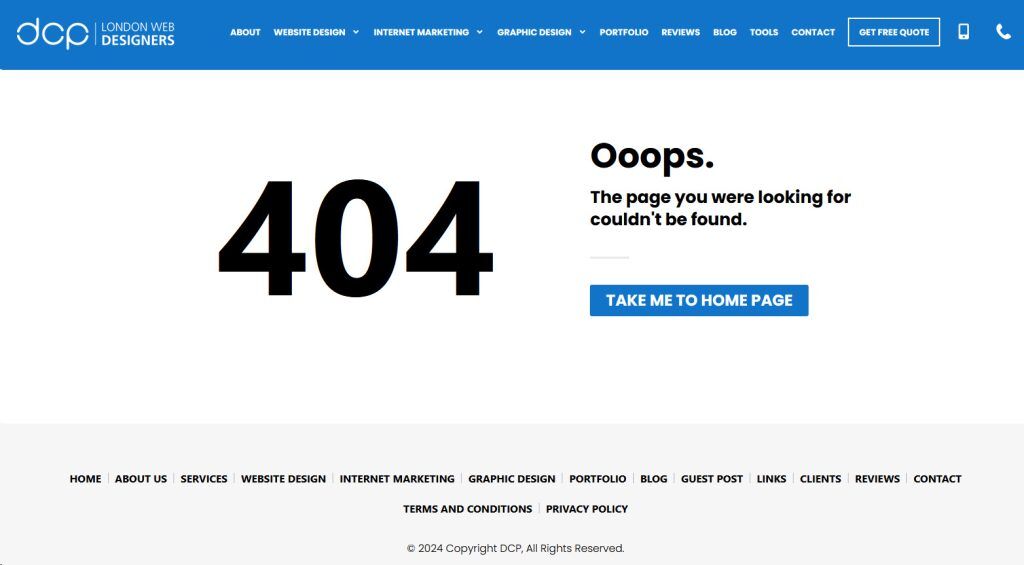 Create Custom 404 and Maintenance Pages​