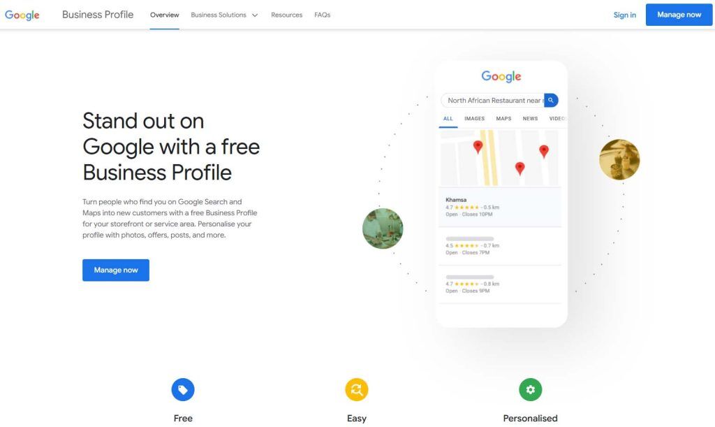 1. Google My Business (GMB)​