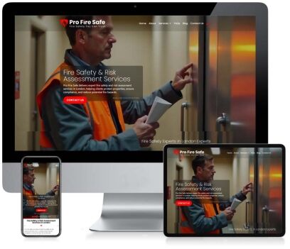 Pro Fire Safe WordPress website design and SEO project