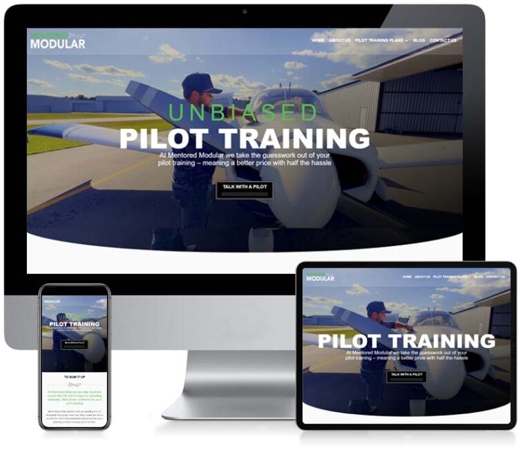 Mentored Modular Website Design on Desktop, Tablet and Mobile