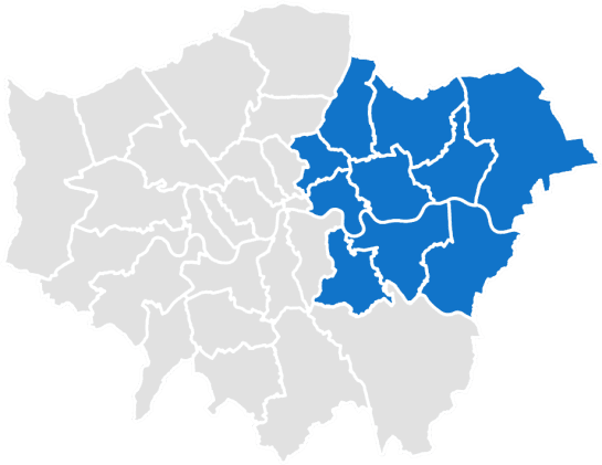 London sub Regions East London