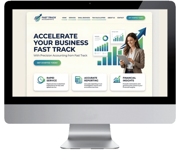Accountancy firm website design built to present services and build client trust