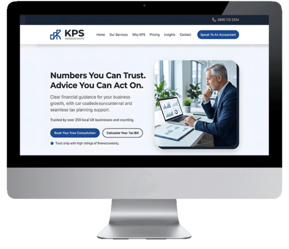 SEO and AI optimised accountant website structure improving visibility in search