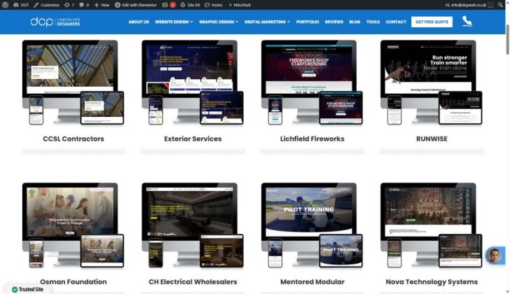 Checking portfolio and reviews when choosing a WordPress agency in London