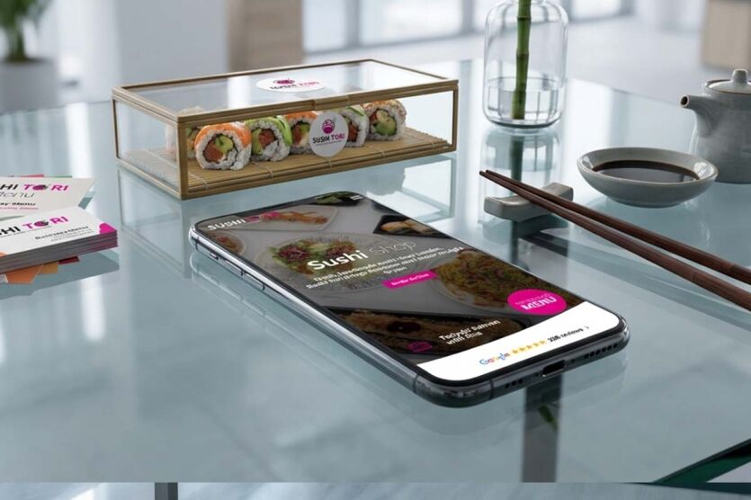 Sushi Tori WordPress web design East London restaurant website ranking number one on Google search results