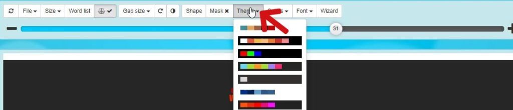 Select a pre-defined colour palette