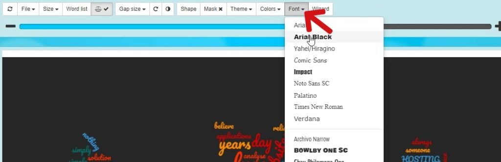 Font option and change font styles