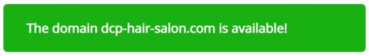 Bluehost domain name is available confirmation