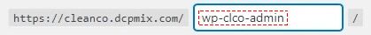 enter new wordpress admin url