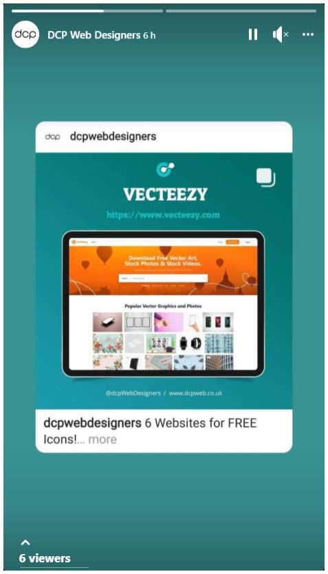 Example Facebook Business Story Post - 1080 x 1920px