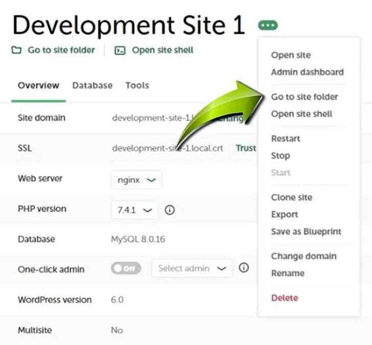 Access Local WordPress Install Directory