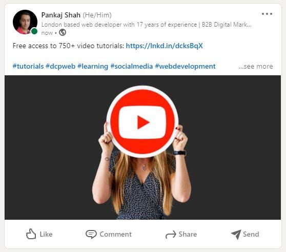 Example LinkedIn Landscape Image Post 1200 x 627 Pixels