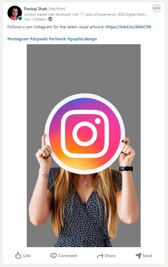Example LinkedIn Portrait Image Post 1080 x 1920 Pixels