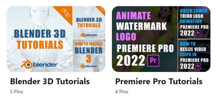 Example Pinterest board image Size 600 x 600 pixels