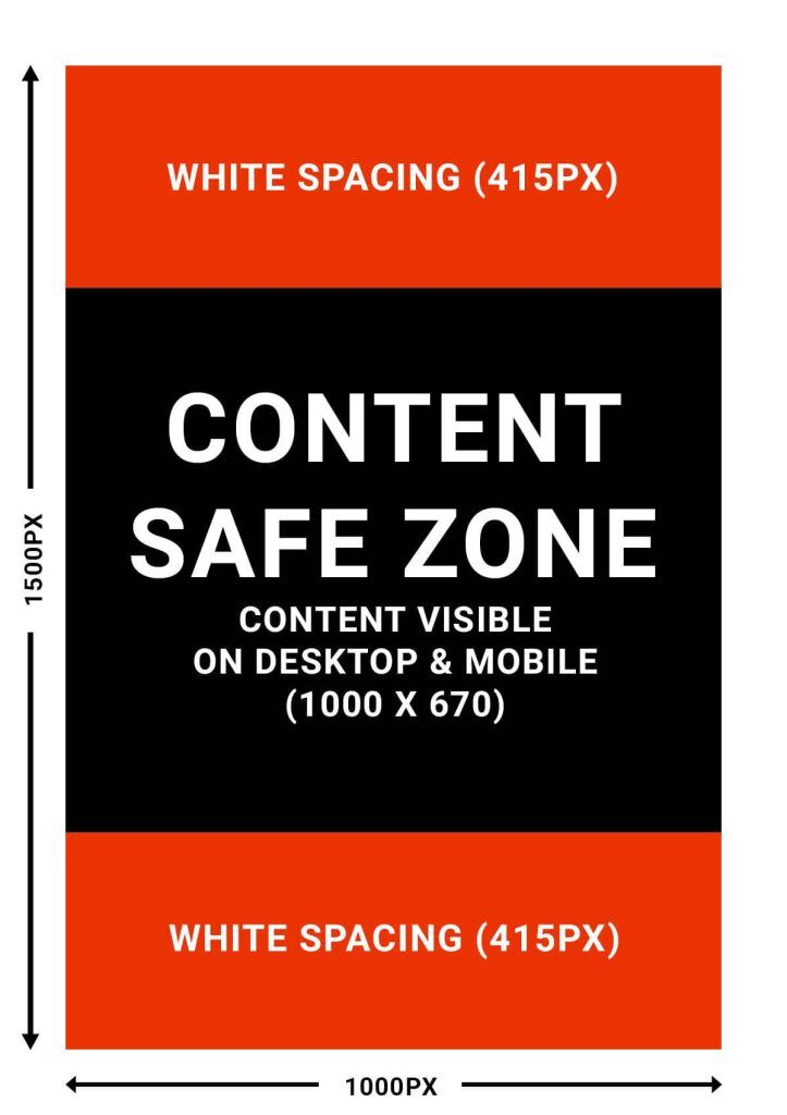 Pinterest Default Posting Pin Image Size: 1000 X 1500 Pixels - Safe Zone