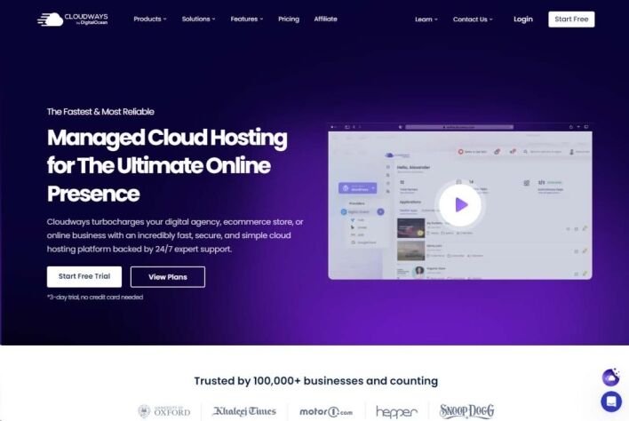 Cloudways hosting