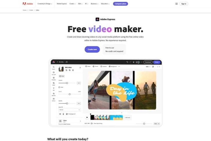 Adobe Express Video Editor – For Quick, Creative Edits