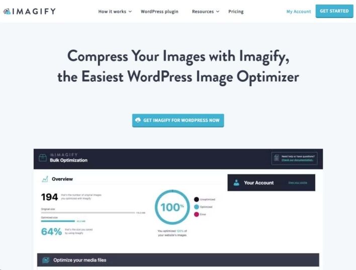 imagify wordpress plugin