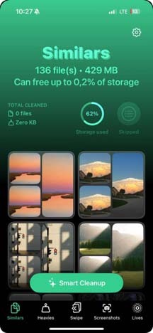 clean up photos with Clever Cleaner - step 1