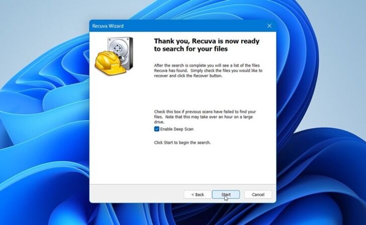 Start a Deep Scan