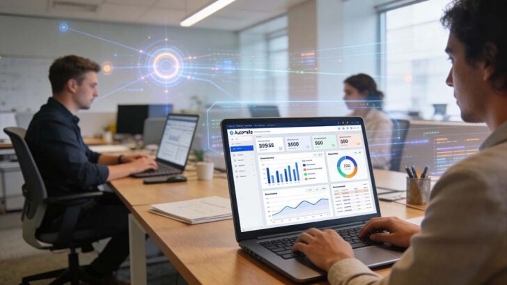 AI supporting everyday business workflows such as reporting and website performance checks